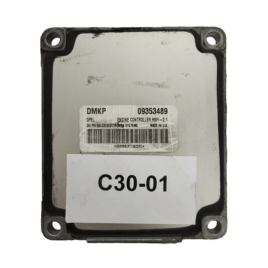OPEL ASTRA G ECU / HSFI-2.1 / 09353489 / DMKP / DELPHI DELCO