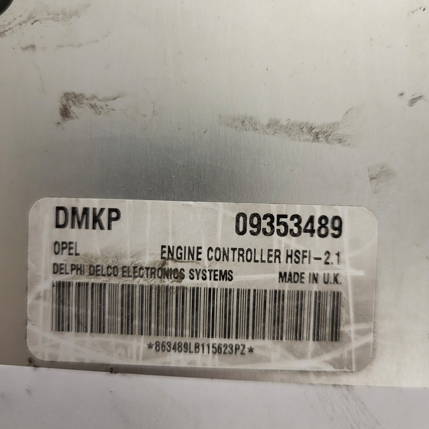 OPEL ASTRA G ECU / HSFI-2.1 / 09353489 / DMKP / DELPHI DELCO