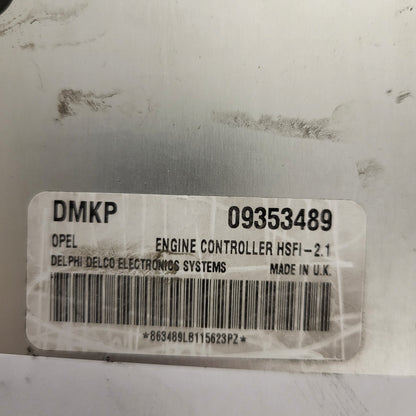 OPEL ASTRA G ECU / HSFI-2.1 / 09353489 / DMKP / DELPHI DELCO