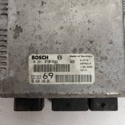 Peugeot Citroen ECU / 0281010592 / 9642014880 / EDC15C2 / BOSCH