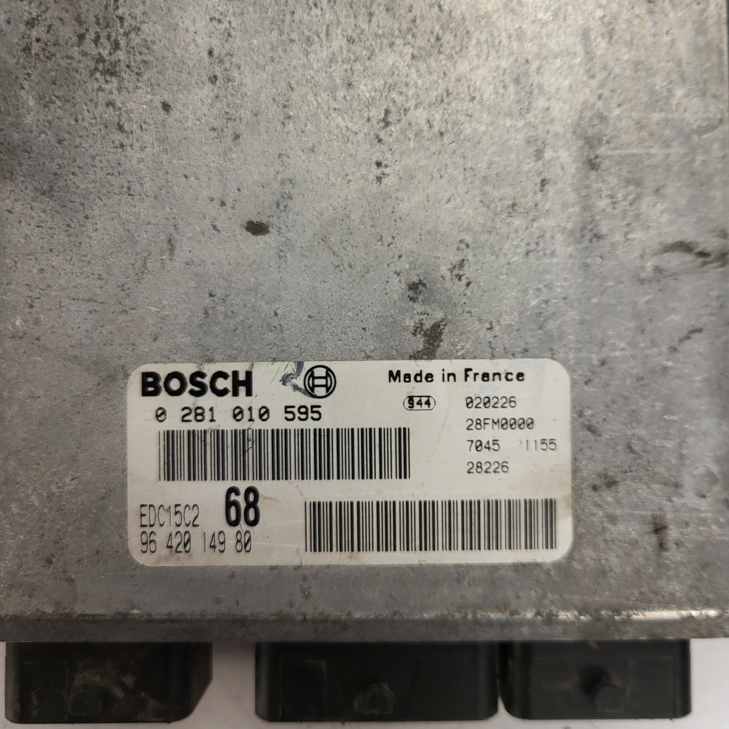 Citroen Xsara Picasso ECU / 0281010595 / 9642014980 / EDC15C2 / BOSCH