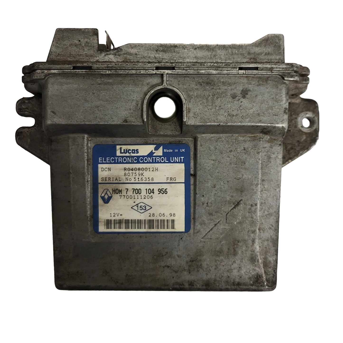 RENAULT KANGOO ECU / R04080012H / 7700104956 / 7700111206 / LUCAS