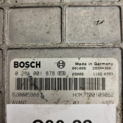 RENAULT KANGOO ECU / 0281001878 / 8200059887 / HOM7700109062 / BOSCH
