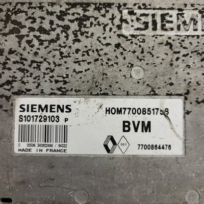 Renault Clio ECU / S101729103P / HOM 7700851758 / 7700864476 / S101729103