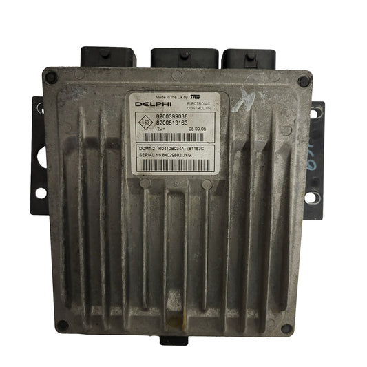 Renault ECU / 8200399038 / 8200513163 / R0410B034A / DCM1.2 / DELPHI