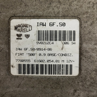 FIAT 500 ECU / IAW 6F.S0 / 7780555 / 61602.054.01 / MAGNETI MARELLI