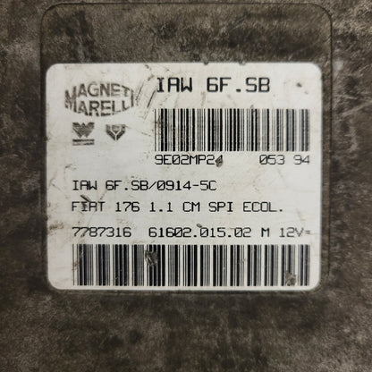 FIAT PUNTO ECU / 7787316 / IAW 6F.SB / 61602.015.02 / MAGNETI MARELLI