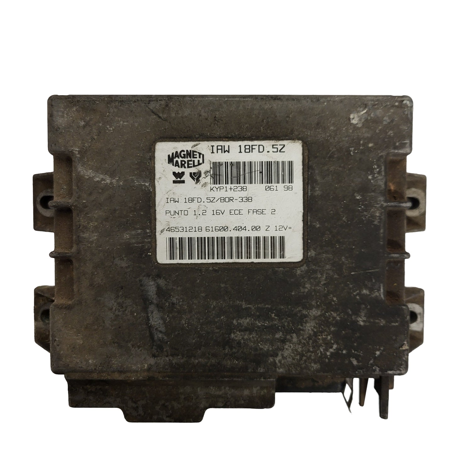 Fiat Punto 1.2 16V ECU / IAW 18FD.5Z / 46531218 / 61600.404.00 / MAGNETI MARELLI