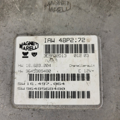 PEUGEOT CITROEN ECU / IAW48P2.72 / SW 9647714780 / HW 9645989480 / MAGNETI MARELLI