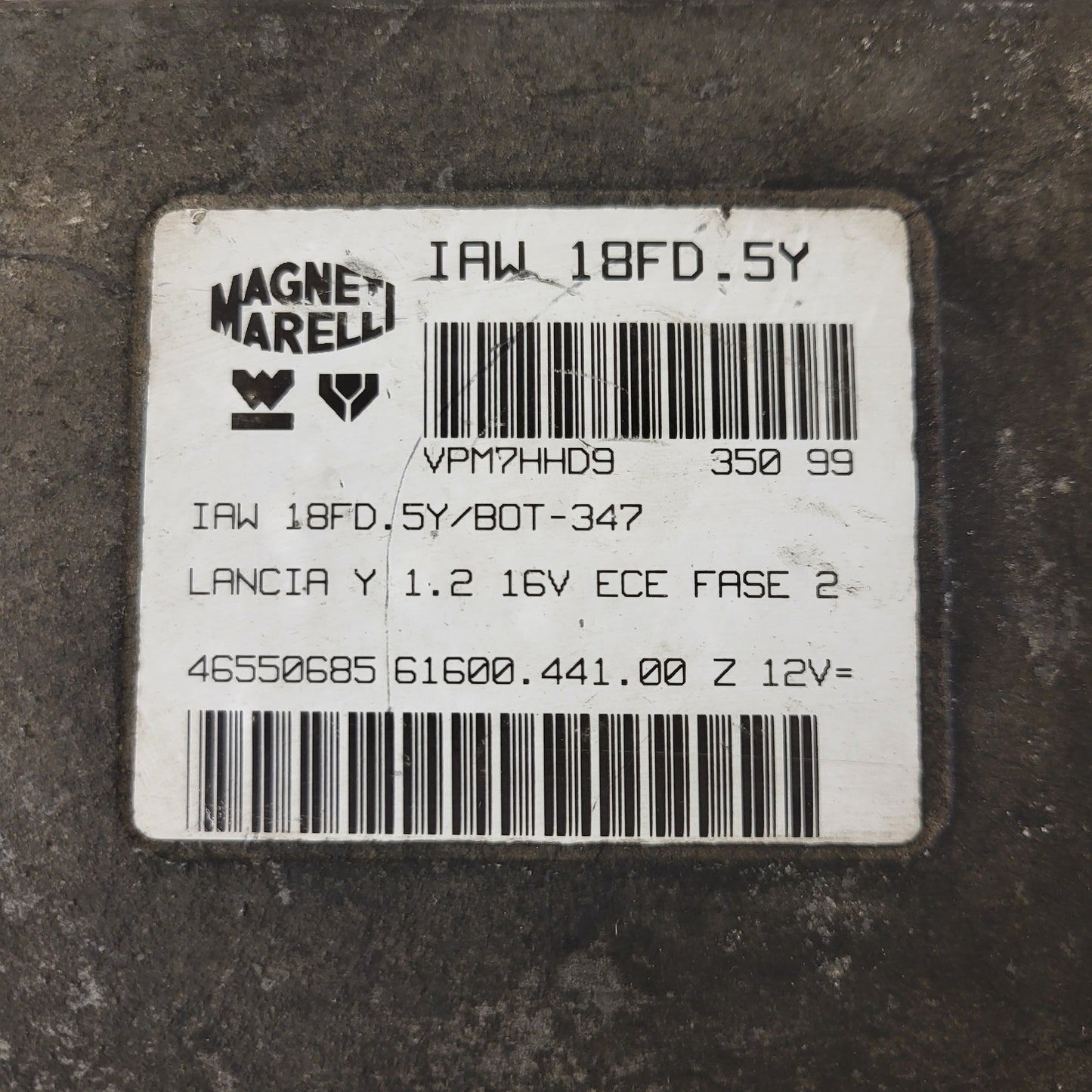 LANICA YPSILON Y ECU / IAW 18FD.5Y / 46550685 / 61600.441.00 / MAGNETI MARELLI