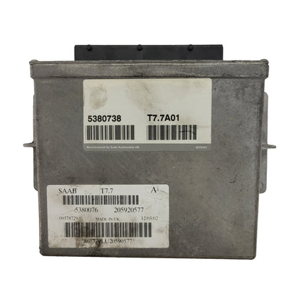 SAAB 9-5 ECU / 5380738 / T7.7A01 / 5380076 / 205920577
