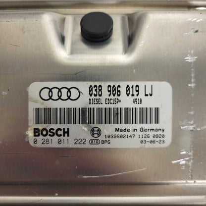 AUDI A4 ECU / 038906019LJ / 0281011222 / EDC15P+ / BOSCH - C32-18 - 2