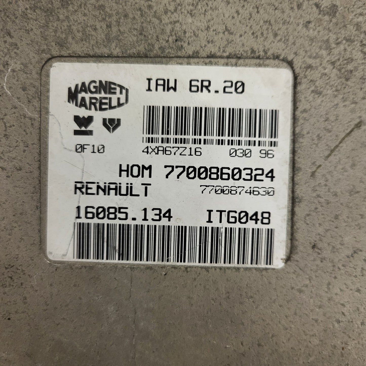Renault Twingo 1.2 ECU / IAW6R.20 / 7700860324 / 7700874630 / 16085.134