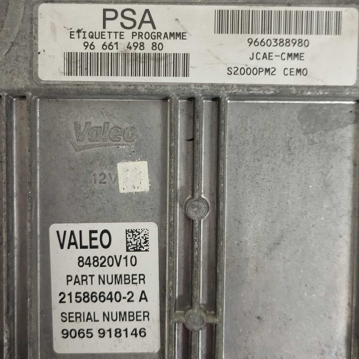 Peugeot Citroen ECU / 21586640-2 / 9666149880 / 9660388980 JCAE-CMME 21586640-2A - C32-22 - 2