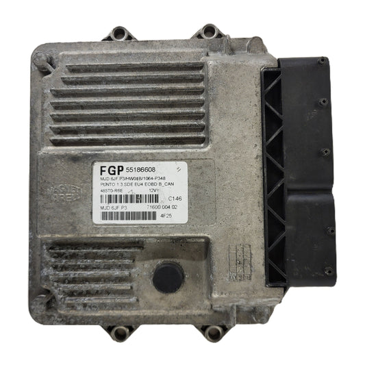 Fiat Punto 1.3 ECU / 55186608 / MJD 6JF.P3 / HW01B / MAGNETI MARELLI