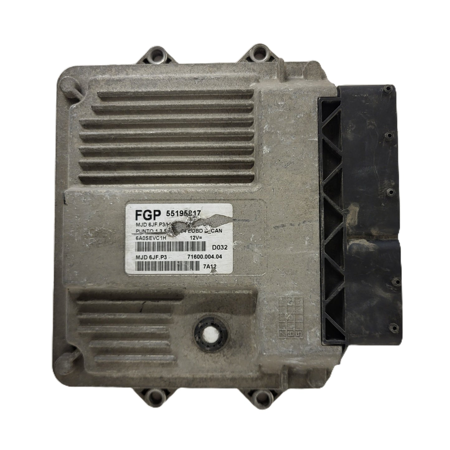 FIAT PUNTO ECU / MJD 6JF.P3 / 55195817 / HW1BM / 71600.053.00 / MAGNETI MARELLI