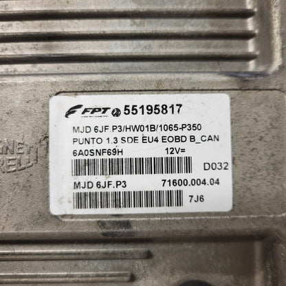 FIAT PUNTO ECU / MJD 6JF.P3 / 55195817 / HW1BM / 71600.053.00 / MAGNETI MARELLI