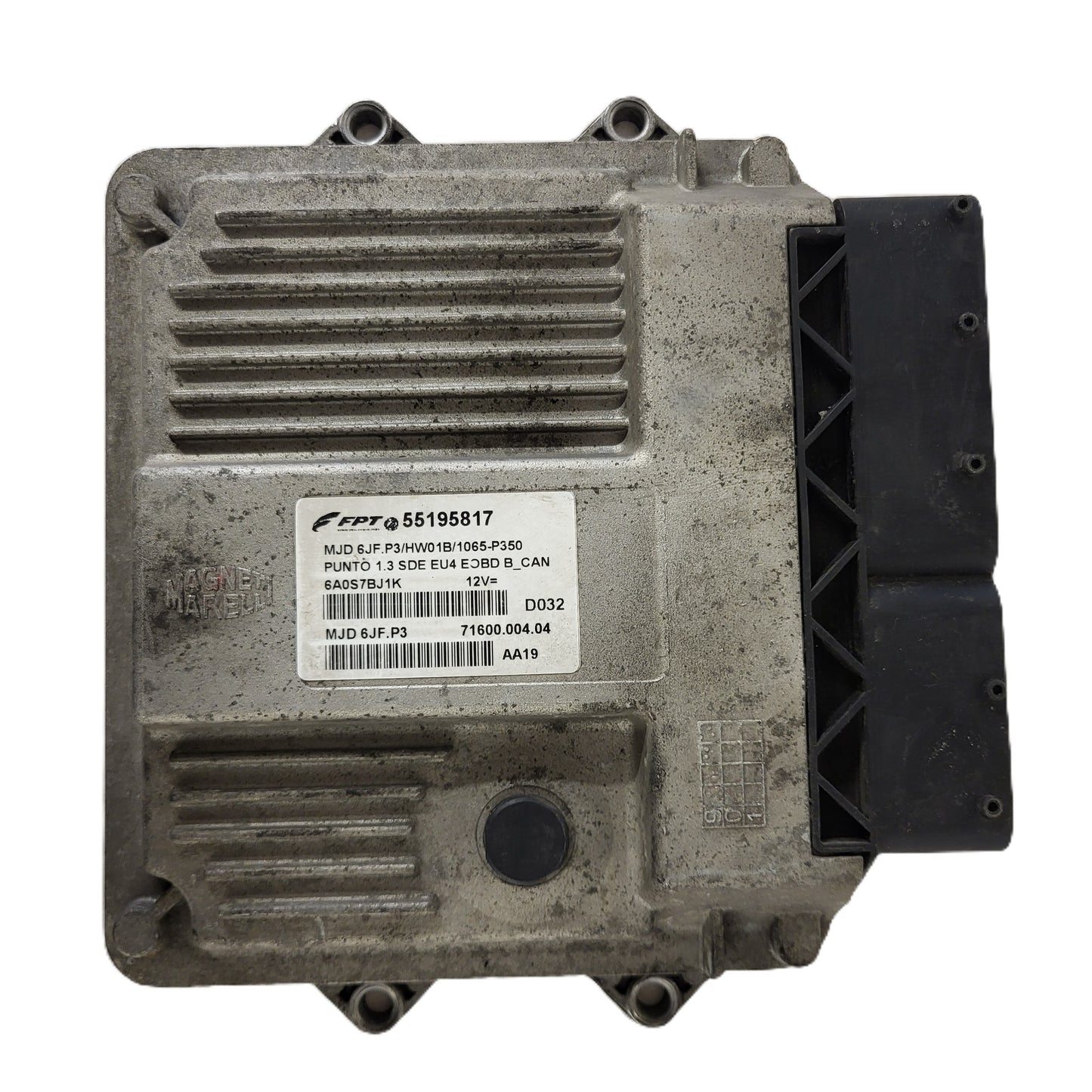 FIAT PUNTO ECU / MJD 6JF.P3 / 55195817 / HW1BM / 71600.053.00 / MAGNETI MARELLI