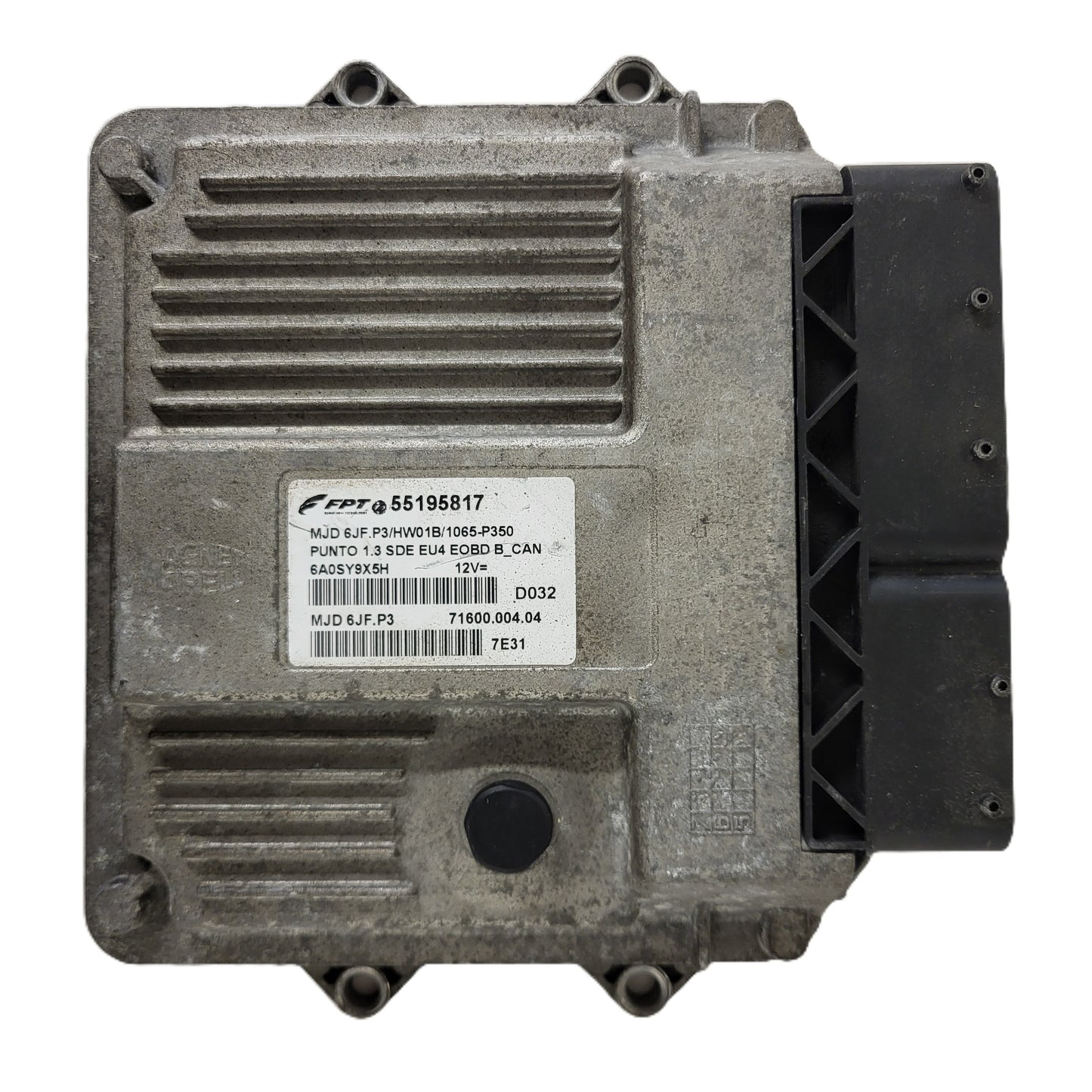 FIAT PUNTO ECU / MJD 6JF.P3 / 55195817 / HW1BM / 71600.053.00 / MAGNETI MARELLI