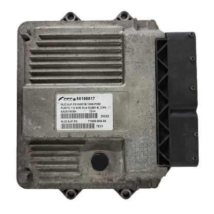 FIAT PUNTO ECU / MJD 6JF.P3 / 55195817 / HW1BM / 71600.053.00 / MAGNETI MARELLI