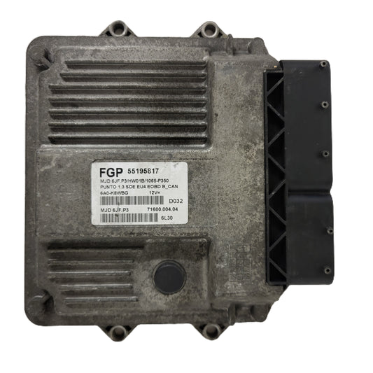 FIAT PUNTO ECU / MJD 6JF.P3 / 55195817 / HW1BM / 71600.053.00 / MAGNETI MARELLI