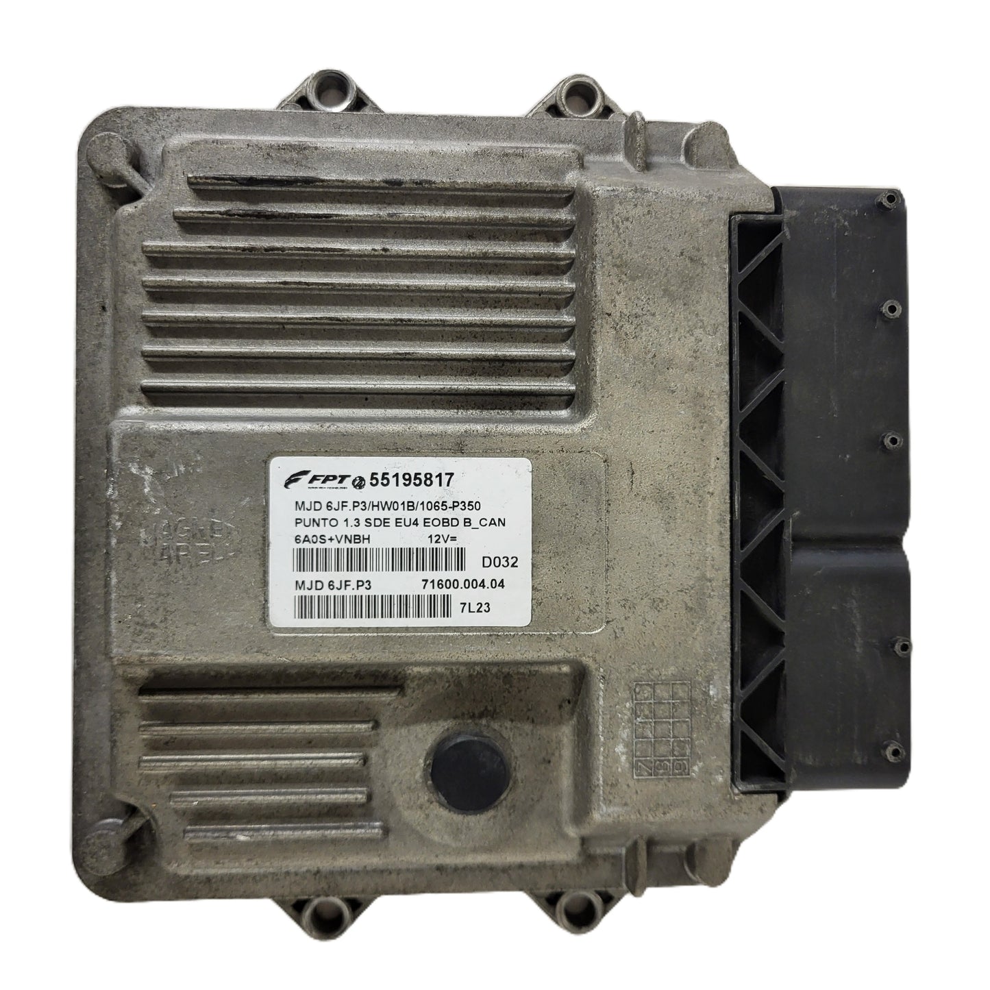 FIAT PUNTO ECU / MJD 6JF.P3 / 55195817 / HW1BM / 71600.053.00 / MAGNETI MARELLI