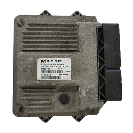 FIAT PUNTO ECU / MJD 6JF.P3 / 55195817 / HW1BM / 71600.053.00 / MAGNETI MARELLI