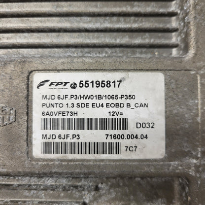 FIAT PUNTO ECU / MJD 6JF.P3 / 55195817 / HW1BM / 71600.053.00 / MAGNETI MARELLI