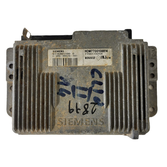 Renault ECU / S115301100C / HOM7700108814 / 7700110258 / S115301100 / SIEMENS