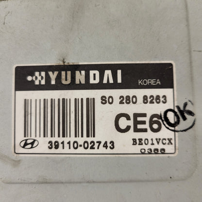 Hyundai ECU / 39110-02743 / S02808263 / CE6