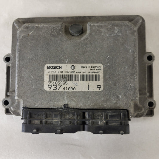 ALFA 147 ECU / 0281010332 / 55185365 / BOSCH