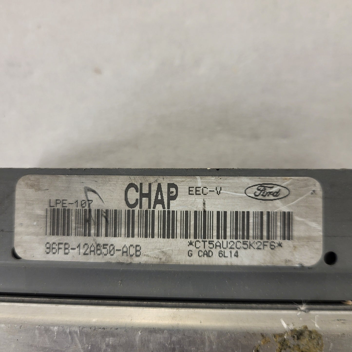 FORD FIESTA ECU / 96FB-12A650-ACB / CHAP / LPE-107 / EEC-V