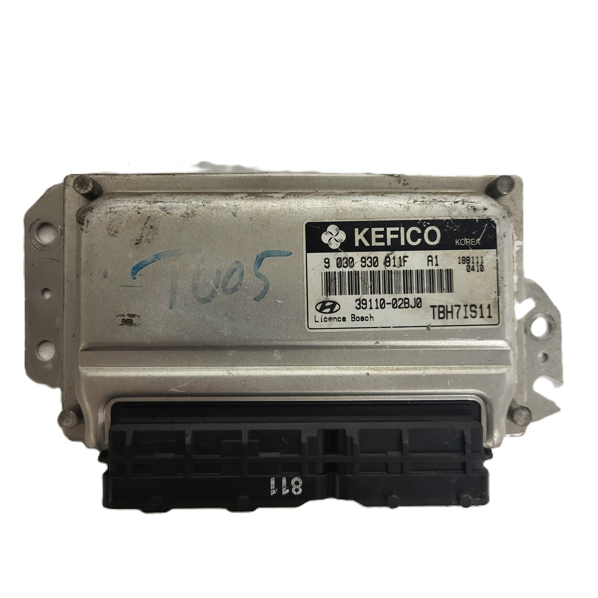 HYUNDAI GETZ ECU / 39110-02BJ0 / 9030930811F / TBH7IS11 / KEFICO - C34-18 - 1