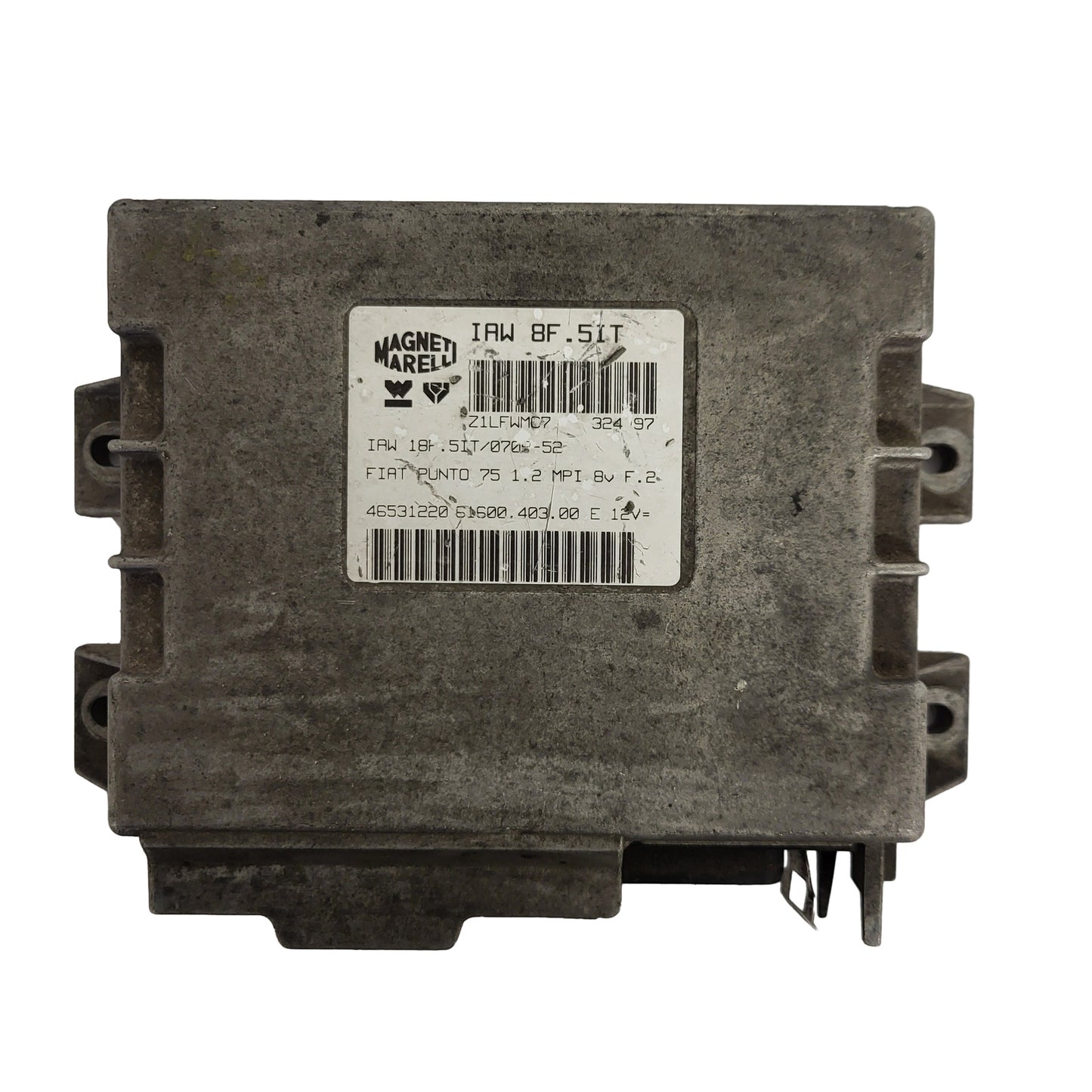 FIAT PUNTO 75 1.2 ECU / IAW 8F.5IT / 46531220 / 61600.403.00 / MAGNETI MARELLI