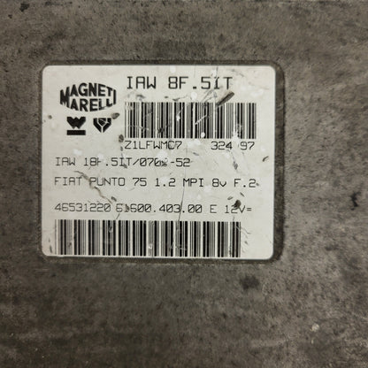 FIAT PUNTO 75 1.2 ECU / IAW 8F.5IT / 46531220 / 61600.403.00 / MAGNETI MARELLI