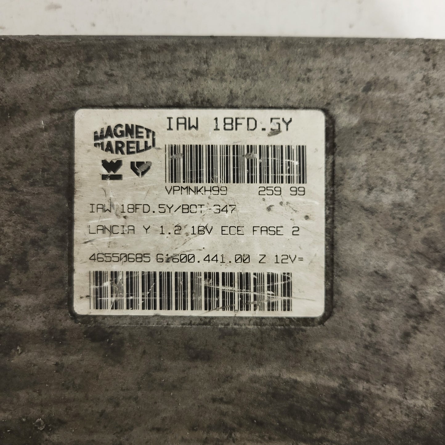 LANICA YPSILON Y ECU / IAW 18FD.5Y / 46550685 / 61600.441.00 / MAGNETI MARELLI