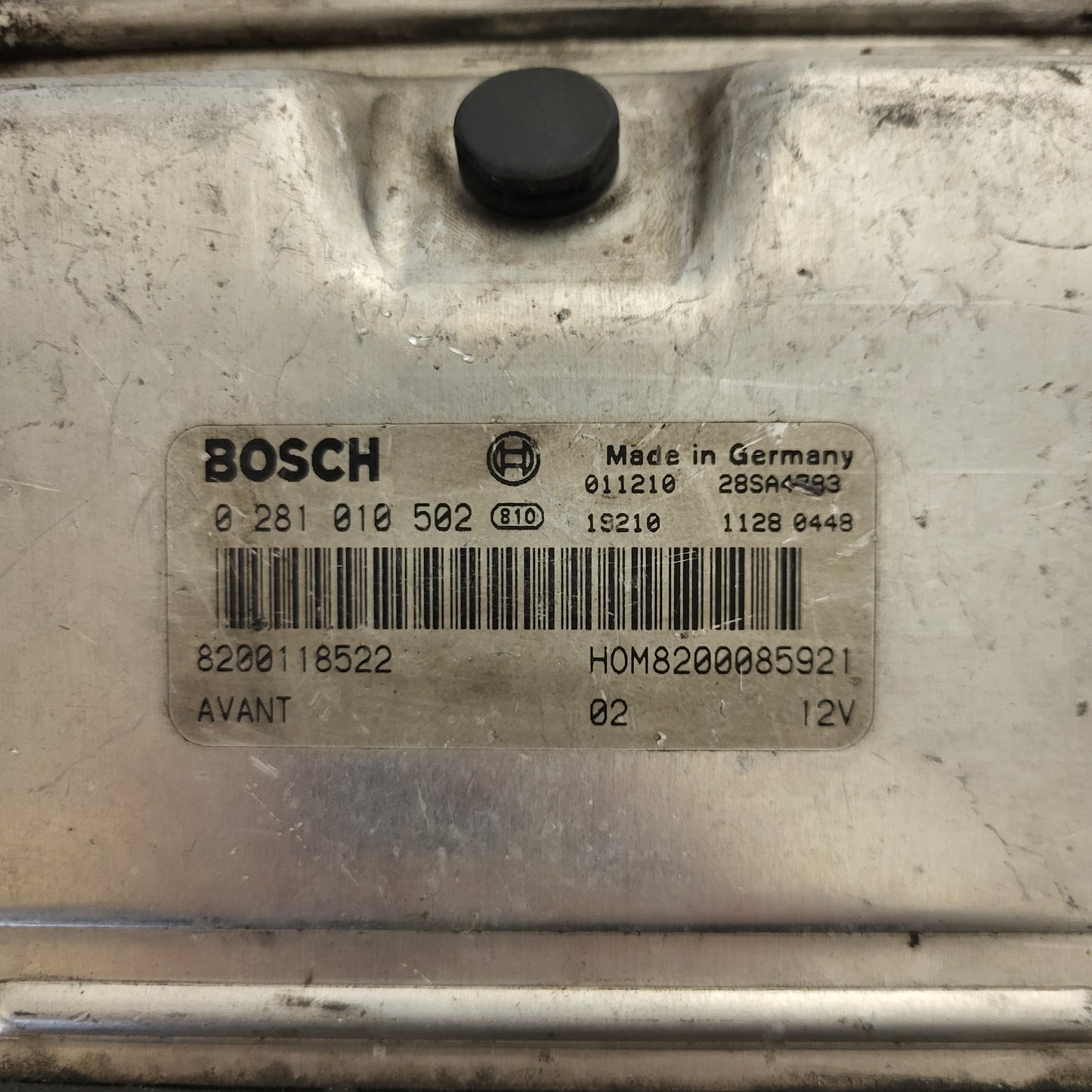 RENAULT KANGOO ECU / 0281010502 / 8200118522 / HOM820085921 / BOSCH