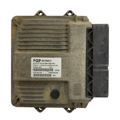 FIAT PUNTO ECU / MJD 6JF.P3 / 55195817 / HW1BM / 71600.053.00 /  MAGNETI MARELLI