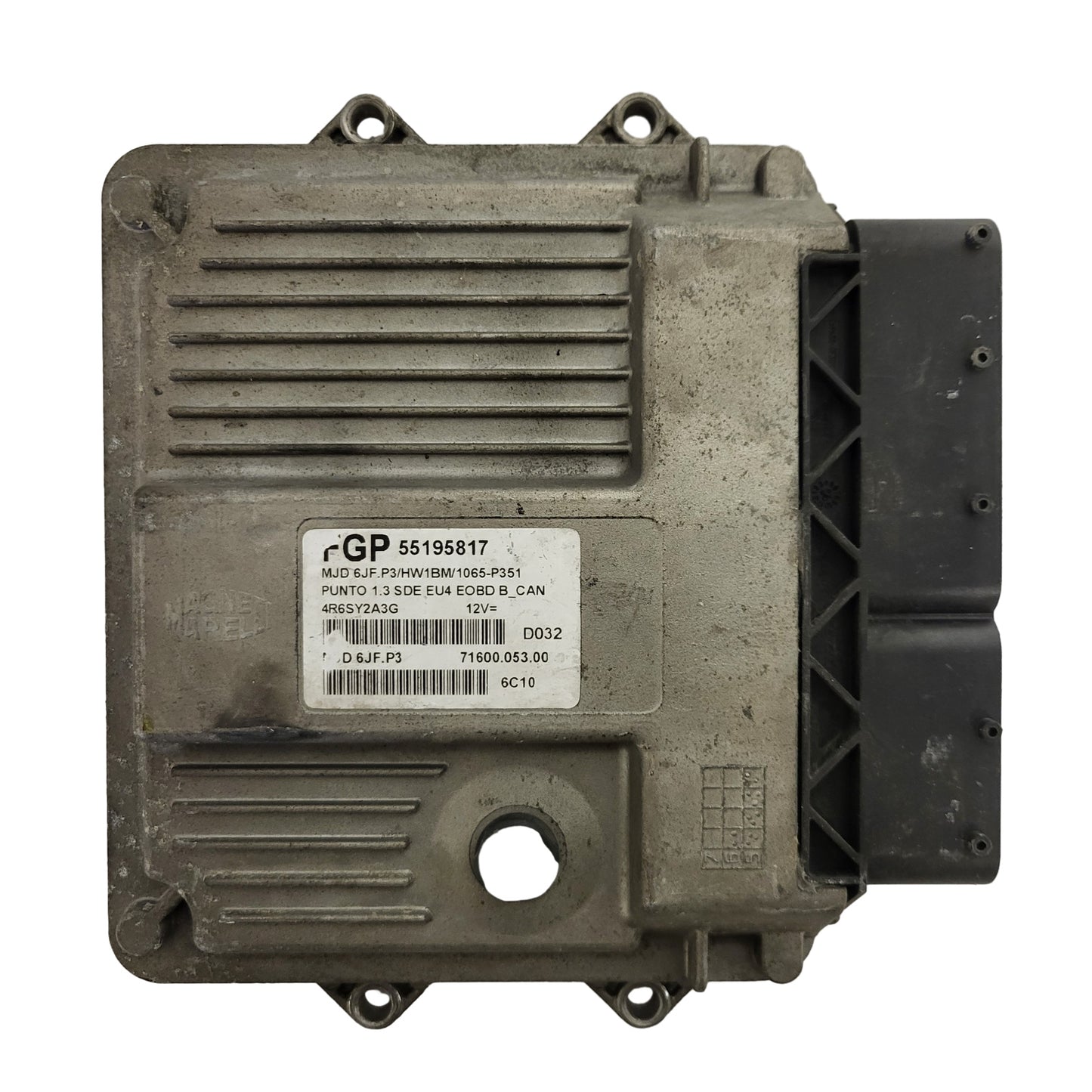 FIAT PUNTO ECU / MJD 6JF.P3 / 55195817 / HW1BM / 71600.053.00 /  MAGNETI MARELLI