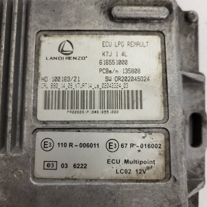 RENAULT ECU LPG / K7J 1.4L / 616551000 / 100169/21 / 135808 / LANDI RENZO