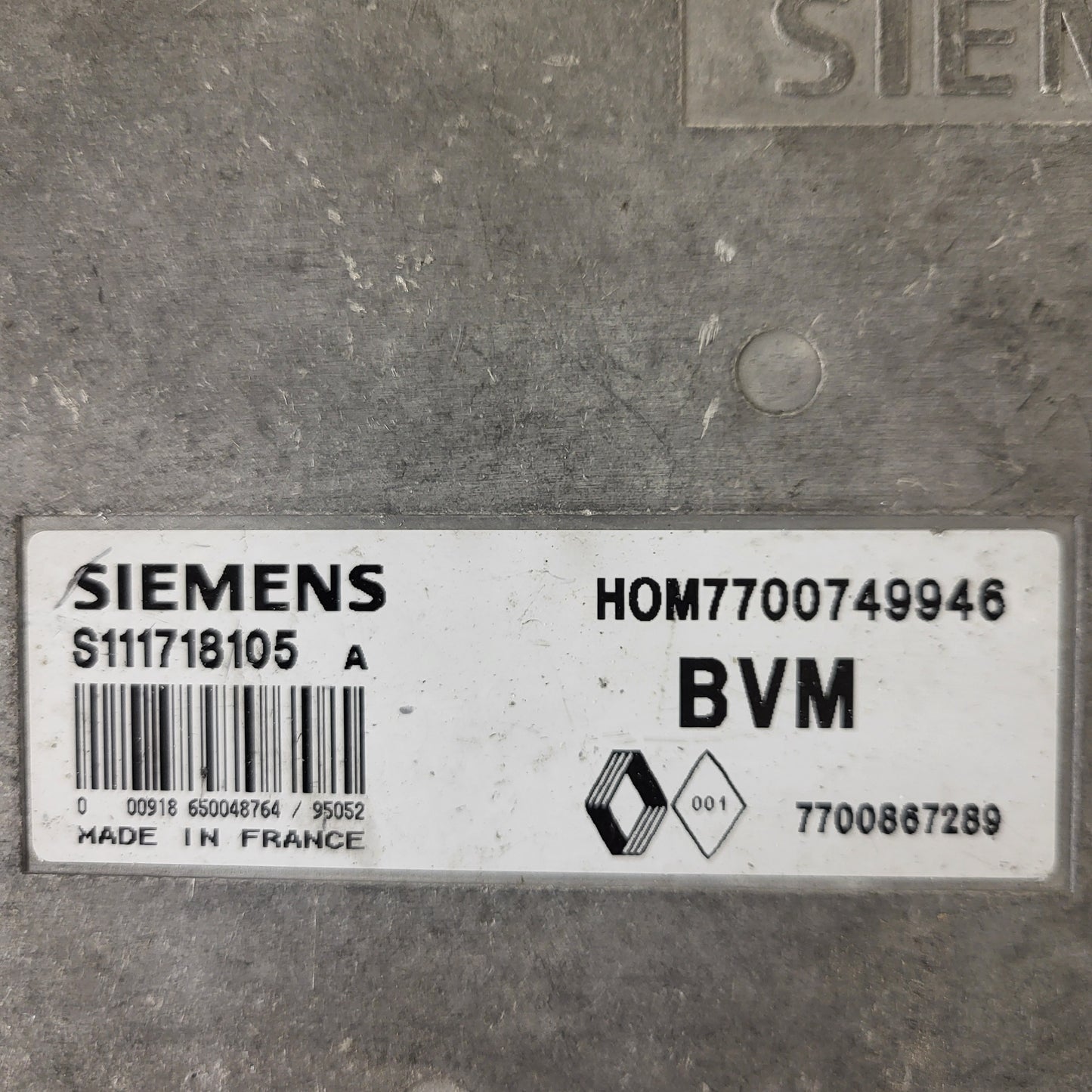 RENAULT ECU / S111718105A / S111718105 / HOM7700749946 / 7700867289 / SIEMENS