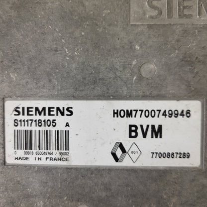 RENAULT ECU / S111718105A / S111718105 / HOM7700749946 / 7700867289 / SIEMENS