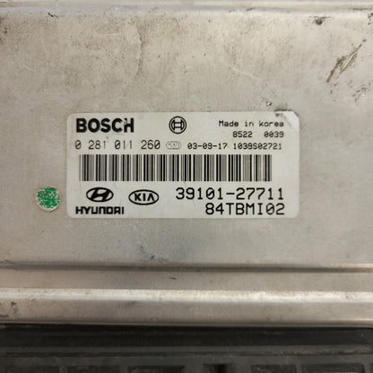 HYUNDAI GETZ ECU / 0281011260 / 39101-27711 / BOSCH