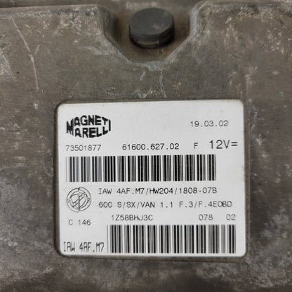 Fiat 600 ECU / IAW4AF.M7 / 73501877 / HW204 / MAGNETI MARELLI