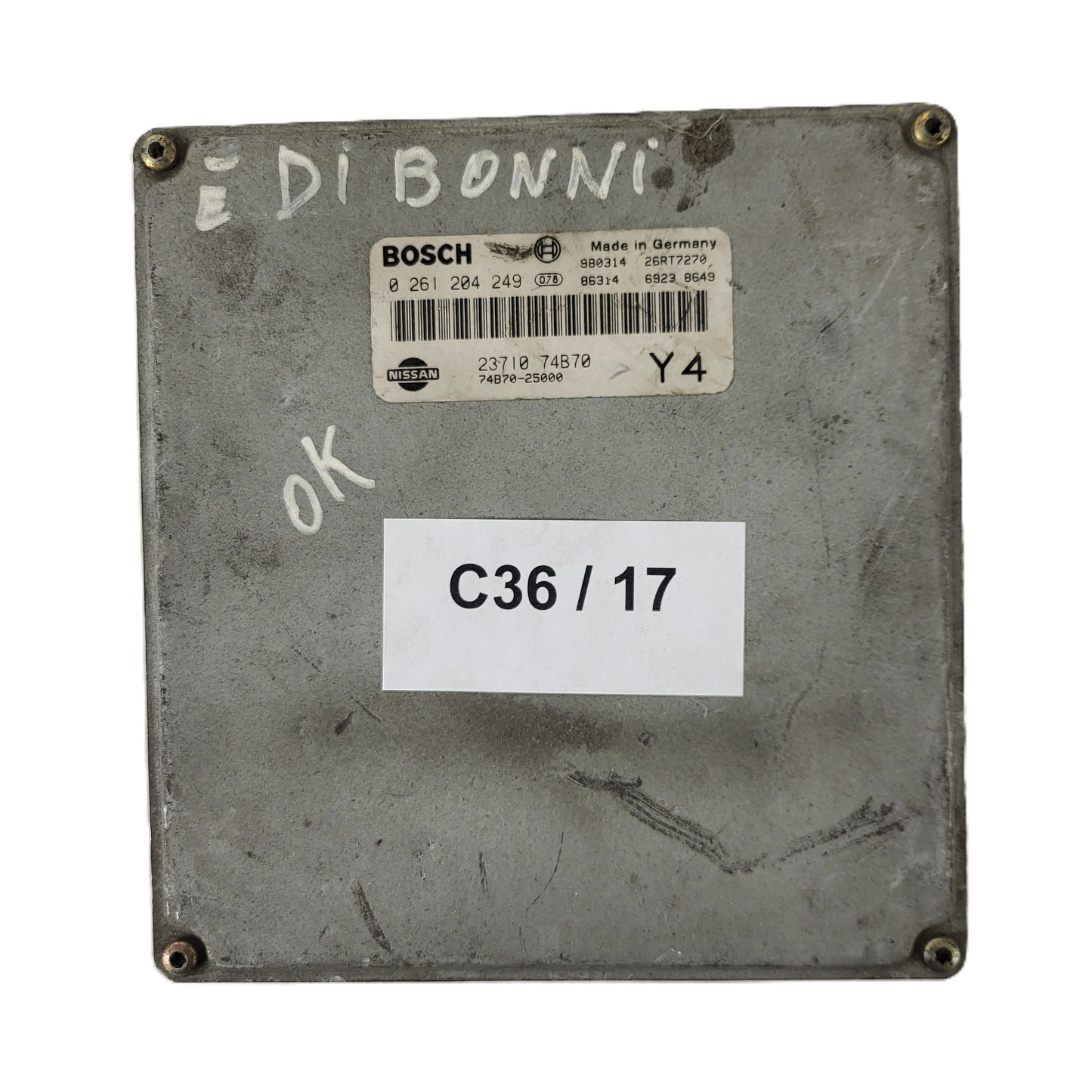 NISSAN MICRA ECU / 0261204249 / 237101U210 / 23710-1U210 / 1U210-25000 XY BOSCH