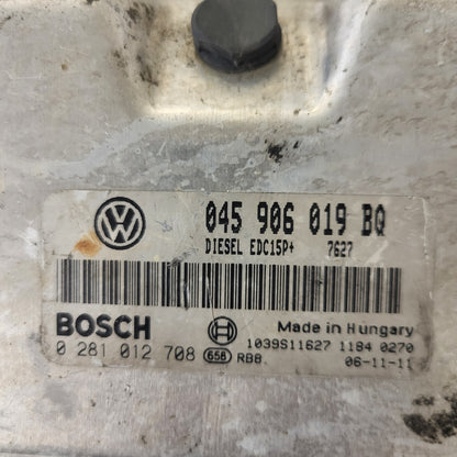 VW POLO SEAT IBIZA 1.4 TDI ECU / 045906019BQ / 0281012708 / EDC15P+ / BOSCH
