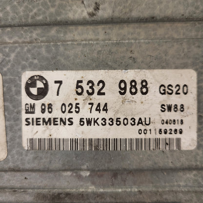 BMW ECU MODULE / 7532988 / 7535036 / 96025744 / 5WK33503AU / SIEMENS