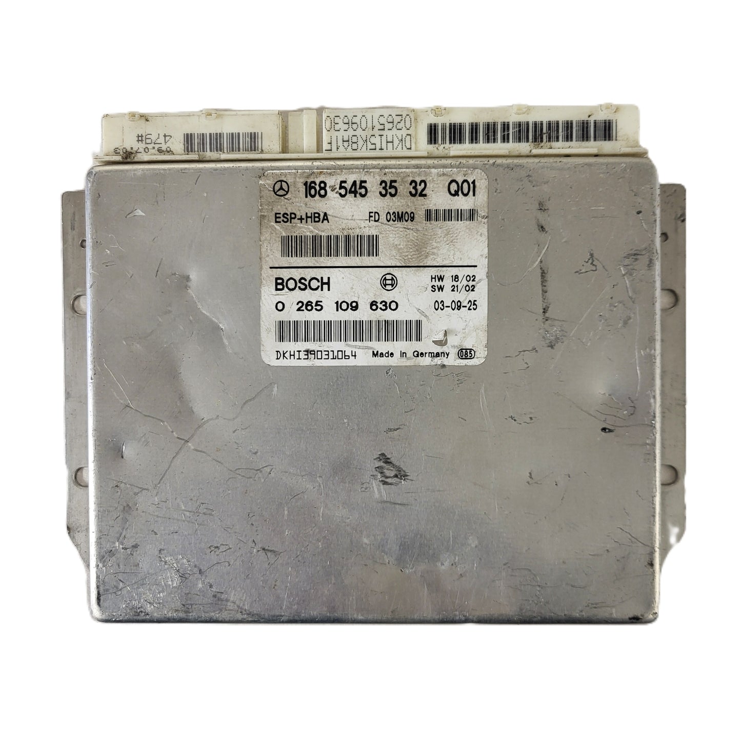 MERCEDES-BENZ A CLASS W168 ESP ECU / 1685453532 / 0265109630 / BOSCH ESP+HBA