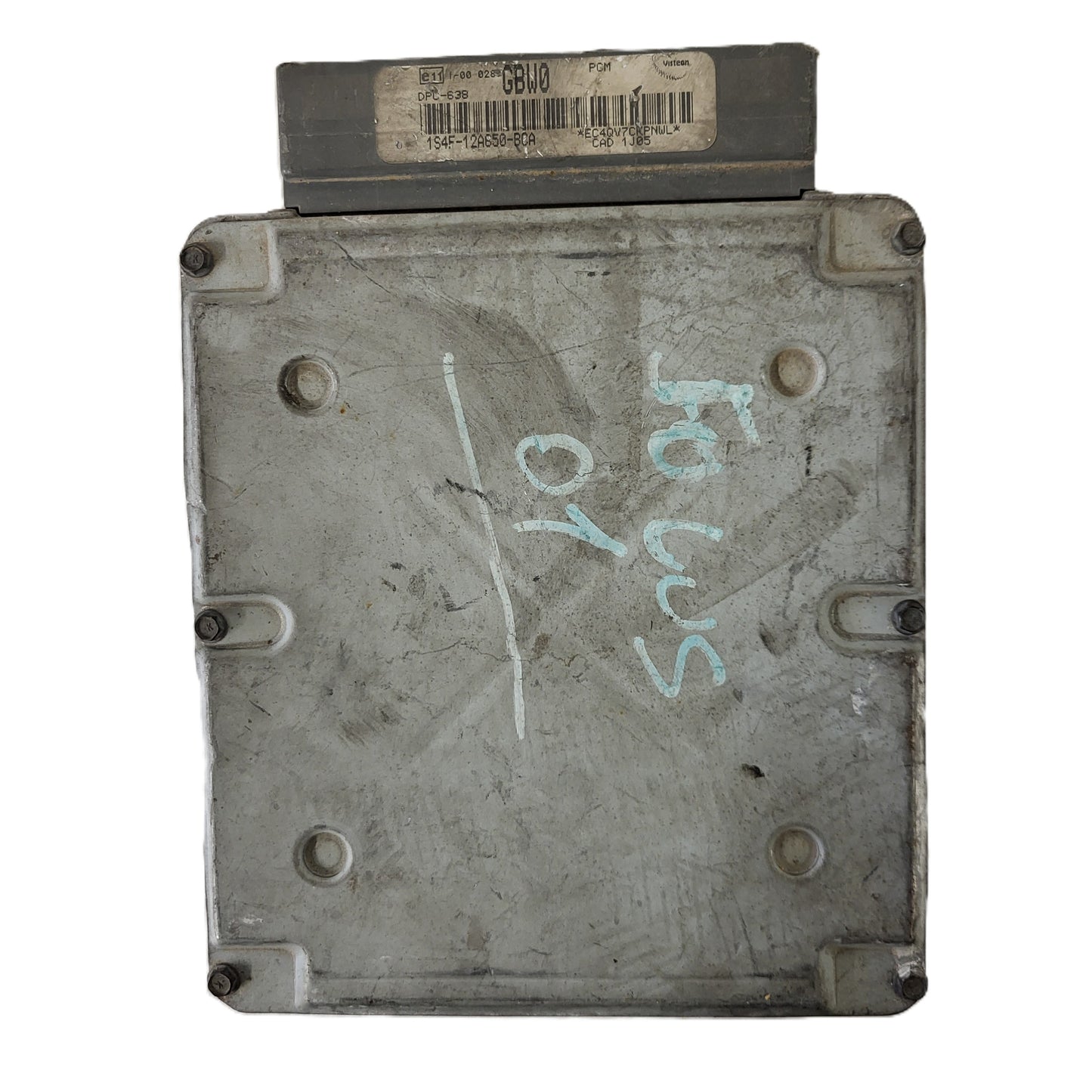 FORD FOCUS ECU / 1S4F-12A650-BCA / GBW0 / DPC-638 / 1S4F12A650BCA / VISTEON