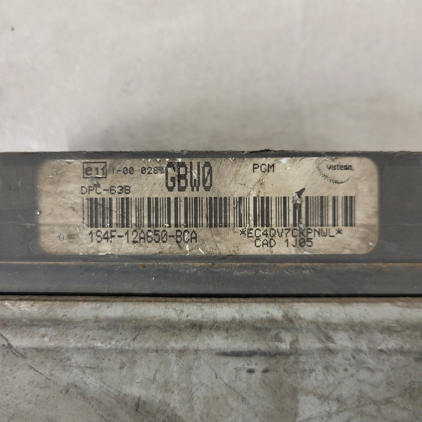 FORD FOCUS ECU / 1S4F-12A650-BCA / GBW0 / DPC-638 / 1S4F12A650BCA / VISTEON